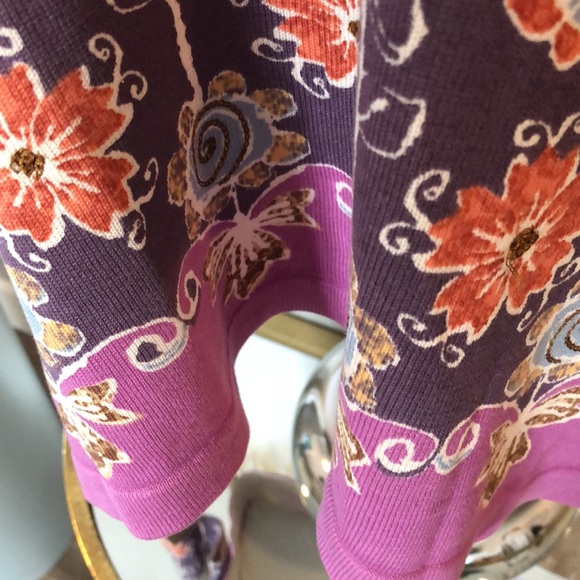 NWOT SIGRID OLSEN SILK FLORAL & BEADED TOP - Picture 4 of 8